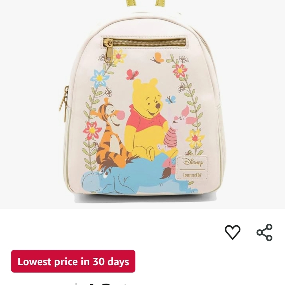 Disney Winnie the Pooh Kids Backpack - Cream